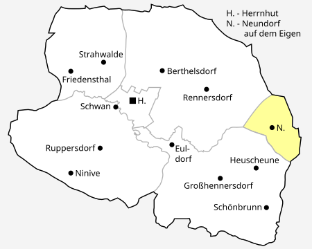 Herrnhut Stadtgliederung Neundorf