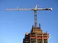 The crane and the concrete structure alone.