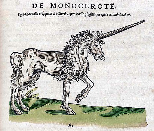 Historiae animalium 1551 De Monocerote