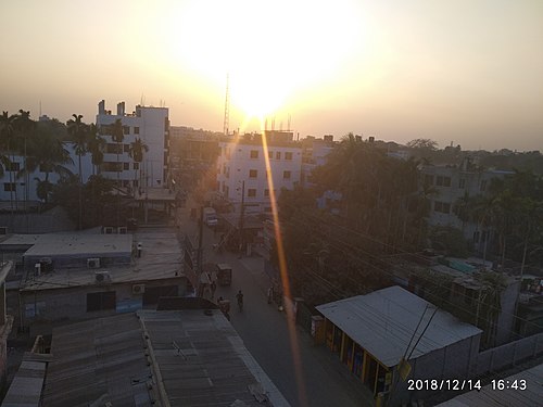 The sunshine in Honumantola, Rangpur city, real beauty of nature