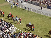 Maiden 2006 Parade. Horse racing is one of the most popular sports on the island. Horse racing in Mauritius 2.JPG