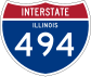 Interstate 494 marker