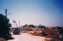 מכלית מים בדרך למוצב טייבה ברצועת הביטחון 1993