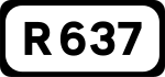 R637 Straßenschild}}