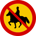 Equestrian prohibited entry