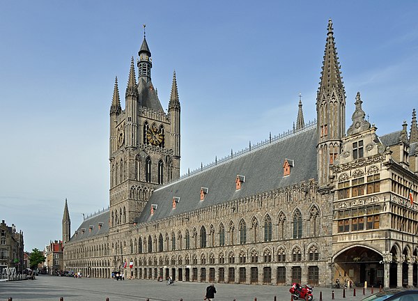 Ypres Cloth Hall seen from the Grote Markt