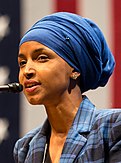 First Somali-American legislator in the United States. Ilhan Omar - 2016 (cropped).jpg