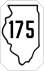 Illinois Route 175 marker