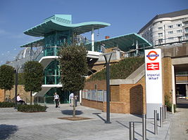 West entrance to Imperial Wharfs