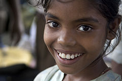 Young smiling girl Delhi India