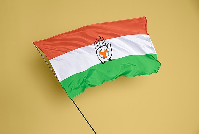 Image: Indian youth congress flag
