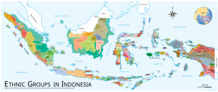 Indonesia Ethnic Groups Map