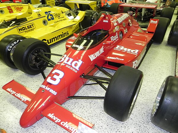 1986 Indy 500 winning car.