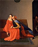 Ingres - Paolo and Francesca, about 1814-20, Barber.jpg