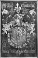 Interieur priesterkoor, wapenbord Ridder Gulden Vlies, Charles de Bourgogne - 's-Gravenhage - 20328856 - RCE.jpg