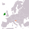 Location map for Ireland and Slovenia.