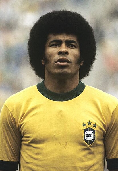 Jairzinho with Brazil in 1974