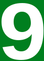 Japanese Urban Expwy Sign Number 9.svg