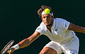 João Souza competing in the first round of the 2015 Wimbledon Championships.