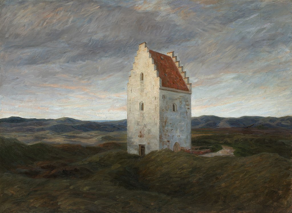 Johannes Wilhjelm, Skagens gamle kirke. Nat, 1910. SKM1393, Skagens Kunstmuseer.jpg