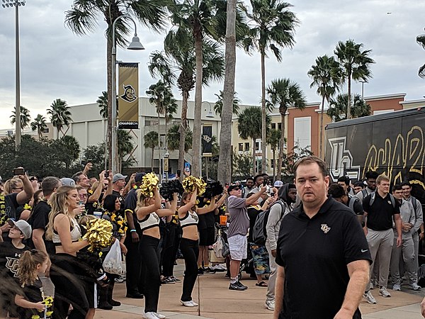 Heupel prior to the 2018 AAC Championship Game.