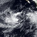 Image of Tropical Storm Juliette of the 1983 Pacific hurricane season on August 26, 1983.