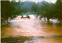 Das schwere Hochwasser der Kahl 1981 weitere Bilder