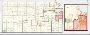 Kansas's 3rd congressional district in Lawrence and Kansas City (since 2023).svg