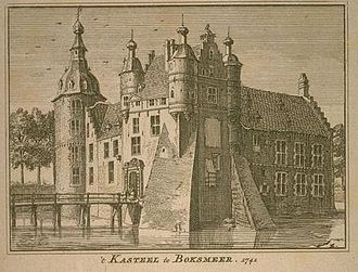 The castle in about 1742 Kasteel boxmeer prent 1742.jpg