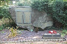 Memorial garden at Kegworth cemetery Kegworth Air Disaster memorial 01.jpg