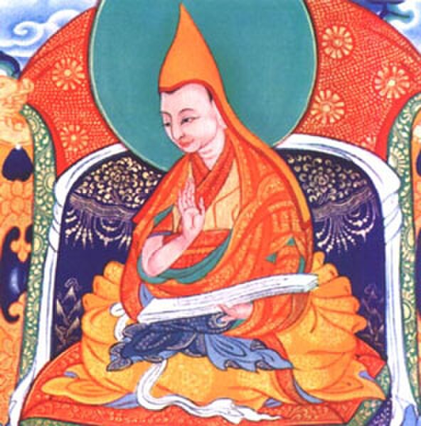 Khedrup Gelek Pelzang, 1st Panchen Lama (1385–1438 CE), the main leader of the Gelug school after Tsongkhapa's death.
