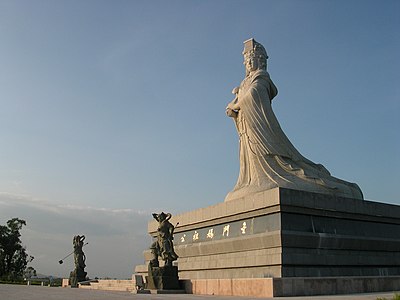 Statue of Mazu (Chinese sea goddess) in Kinmen.