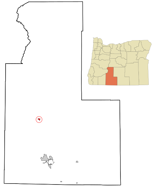 File:Klamath County Oregon Incorporated and Unincorporated areas Chiloquin Highlighted.svg
