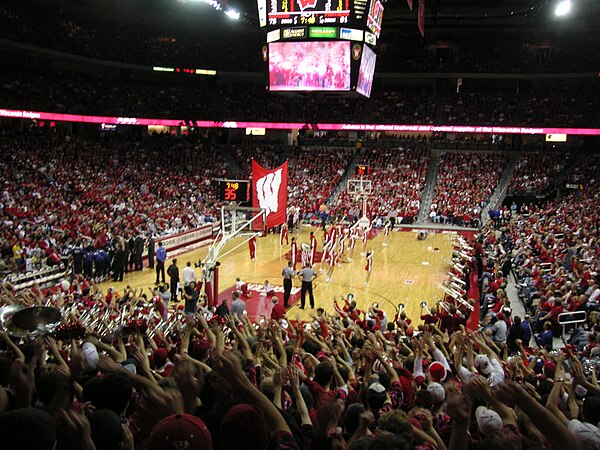 View from the Grateful Red student section