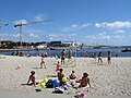 Bystranda i Kristiansand, lige indtil Strandpromenaden