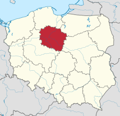 Voivodia da Cujávia-Pomerânia Województwo kujawsko-pomorskie no mapa da Polônia