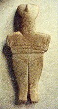 Un idolo delle Cicladi (Museo Archeologico di Heraklion)
