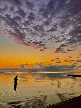 Lagon de l'Hermitage, coucher de soleil, île de la Réunion (France)