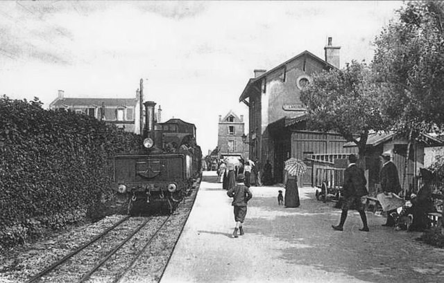Langrune station circa 1900