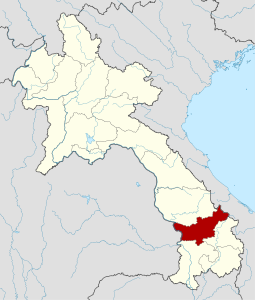 Provincia di Salavan – Localizzazione