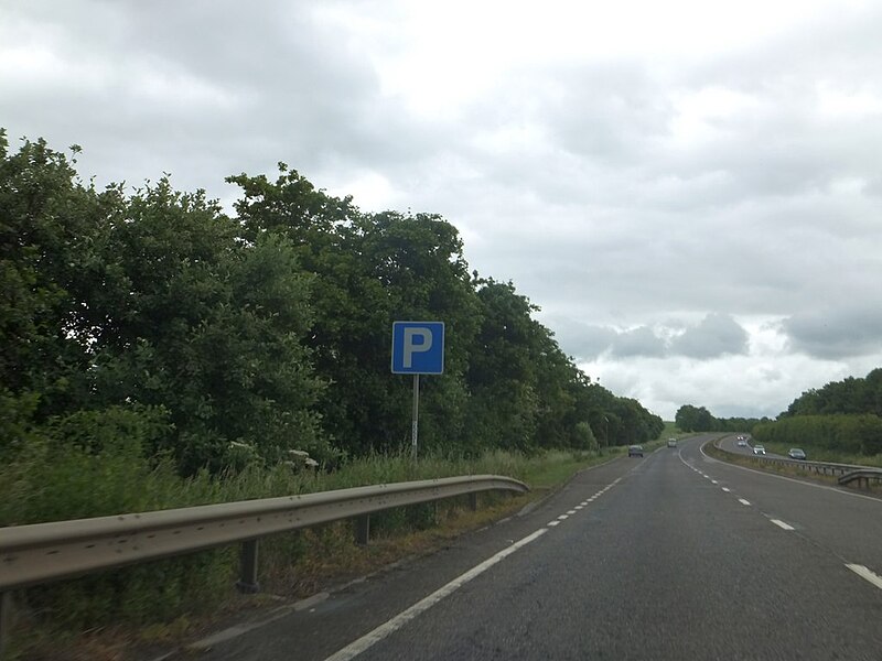 File:Lay-by by A303 near Compton Pauncefoot - geograph.org.uk - 3545953.jpg