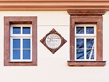 Gedenktafel am Wohnhaus Adams in Leisnig (Quelle: Wikimedia)