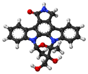 Lestaurtinib top ve çubuk model.png