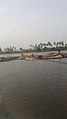 Local dregders on lagoon along Badagry coast