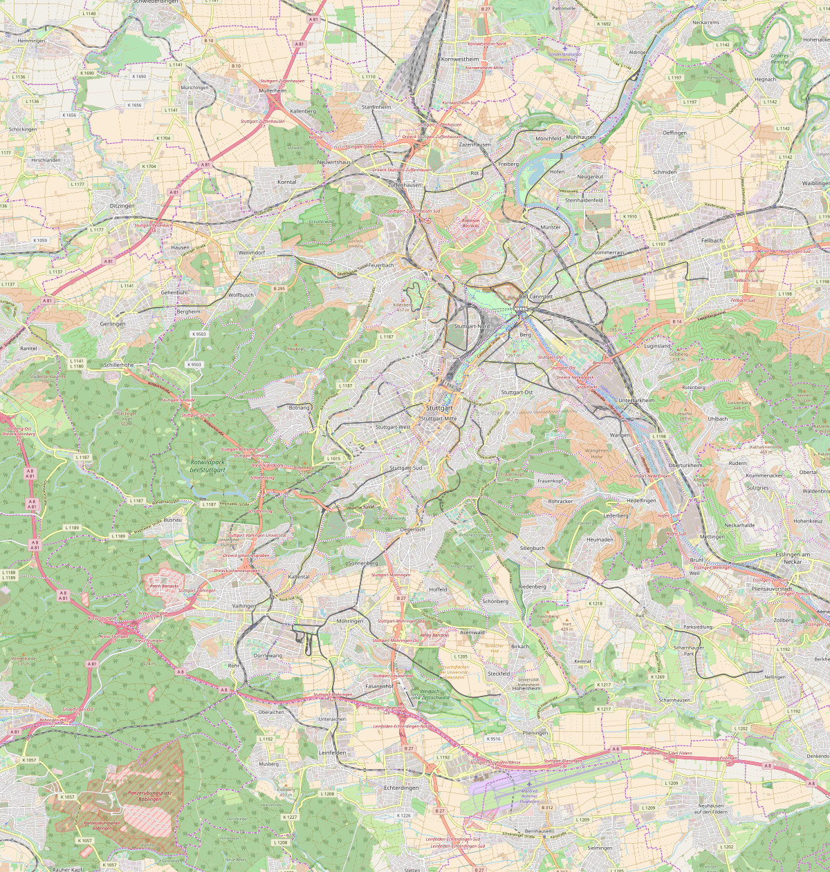 Карта дорог скдф. Штутгарт на карте. Город Stuttgart на карте. Штутгарт районы города. Германия Штутгарт пригороды карта.