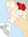 Location of the Ayabaca Province (Piura Region - Peru).