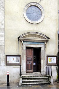 Entrance to the church