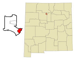 Los Alamos County New Mexico Incorporated and Unincorporated areas White Rock Highlighted.svg