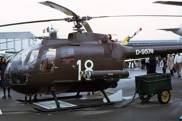 Bo 105C at the 1973 Paris Air Show