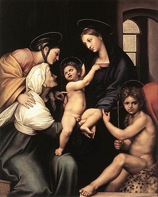 <i>Madonna dellImpannata</i> Painting by Raphael